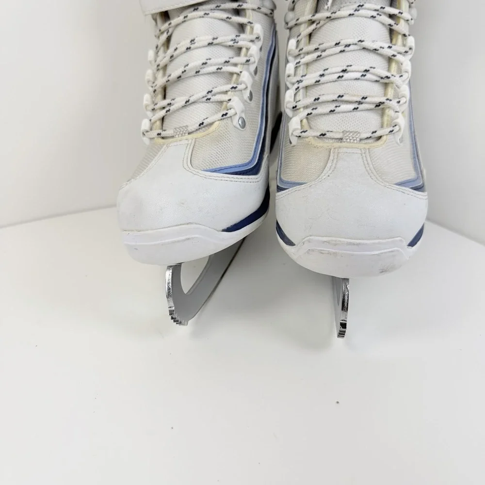 Jackson Softec Ice Skates Women's Size 8 White Blue Figure Recreational